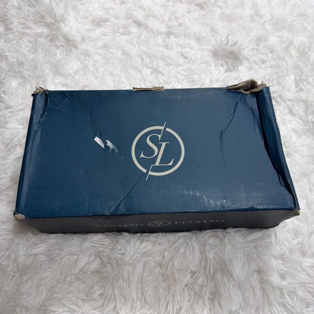 Mens Monk Strap Dress Shoes Leather Size 9 Formal Wedding Office Santino Luciano